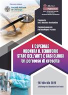 L'OSPEDALE INCONTRA IL TERRITORIO. STATO DELL'ARTE E CASI CLINICI. UN PERCORSO DI CRESCITA - Bari, 21 FEBBRAIO 2026 
